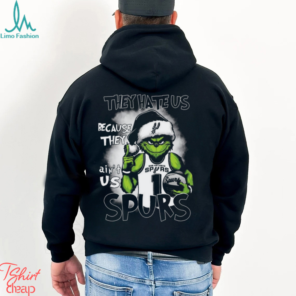 Grinch hat santa because they ain’t us san antonio spurs basketball Shirt Grinch hat santa because they ain’t us san antonio spurs basketball Shirt