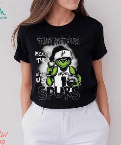 Grinch hat santa because they ain’t us san antonio spurs basketball Shirt