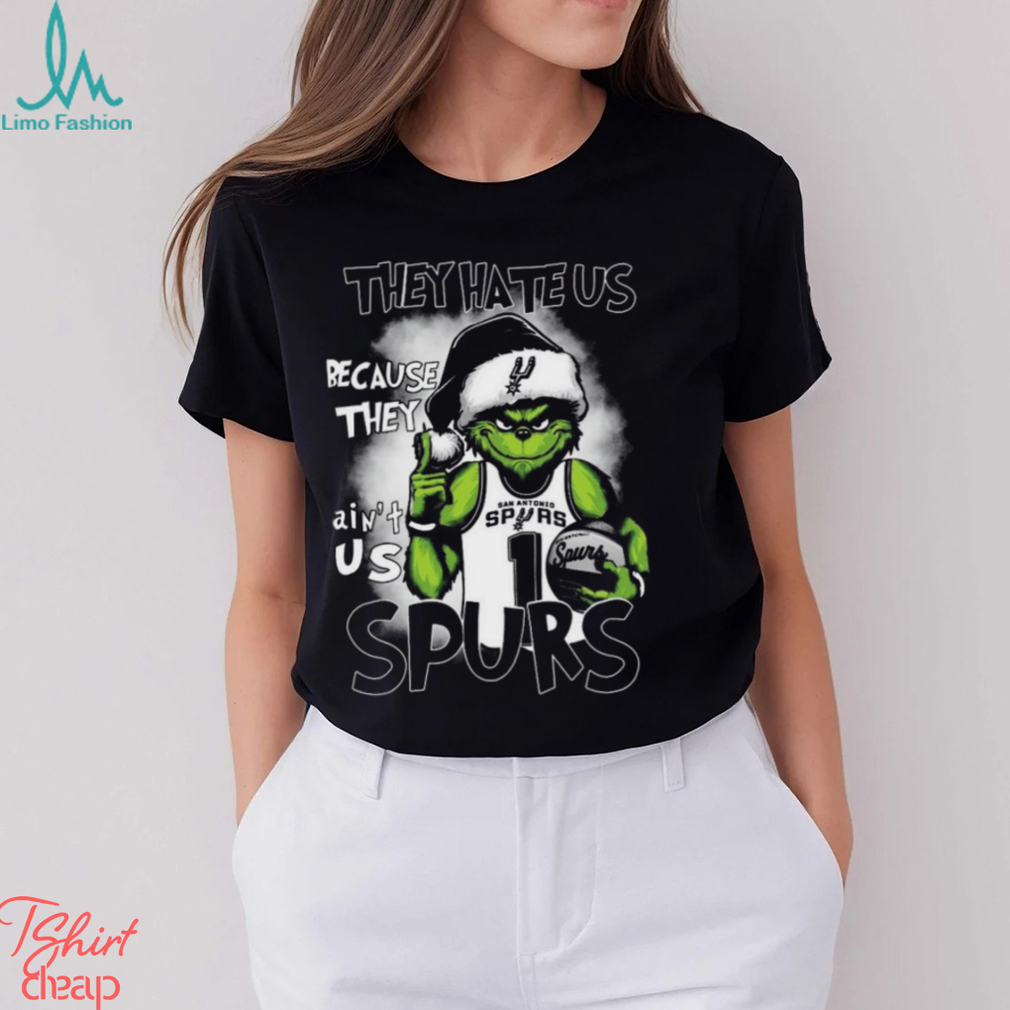 Grinch hat santa because they ain’t us san antonio spurs basketball Shirt Grinch hat santa because they ain’t us san antonio spurs basketball Shirt