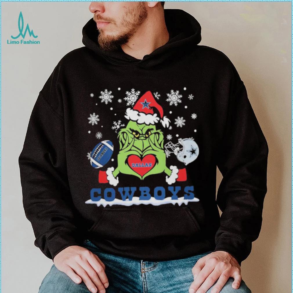 Grinch love Dallas Cowboys Christmas shirt Grinch love Dallas Cowboys Christmas shirt
