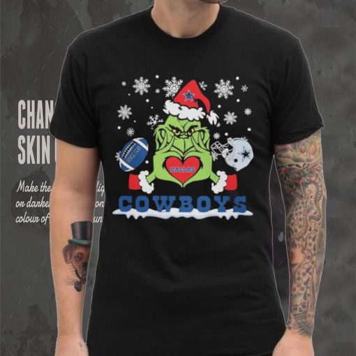 Grinch love Dallas Cowboys Christmas shirt