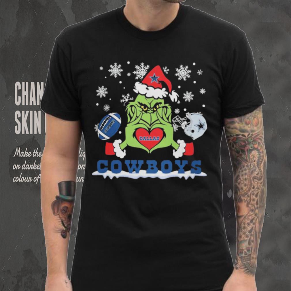 Grinch love Dallas Cowboys Christmas shirt Grinch love Dallas Cowboys Christmas shirt