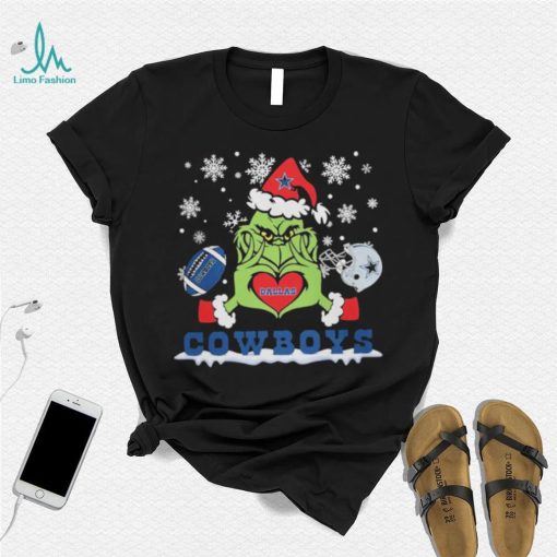 Grinch love Dallas Cowboys Christmas shirt