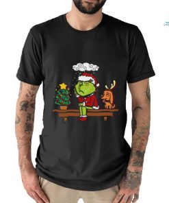 Grinch on the Shelf Christmas Shirt