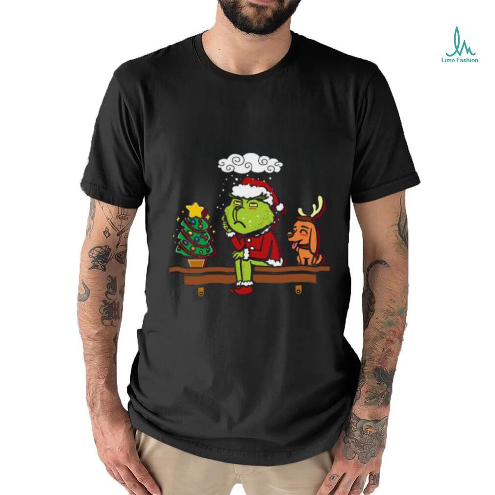 Grinch on the Shelf Christmas Shirt Grinch on the Shelf Christmas Shirt