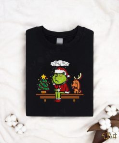 Grinch on the Shelf Christmas Shirt, hoodie, sweater, long sleeve and tank top Grinch on the Shelf Christmas Shirt