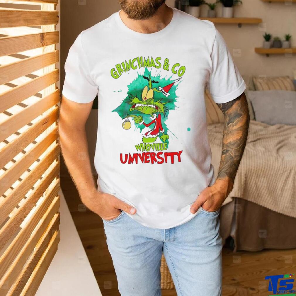 Grinchmas And Co Whovillee University Shirt Grinchmas And Co Whovillee University Shirt