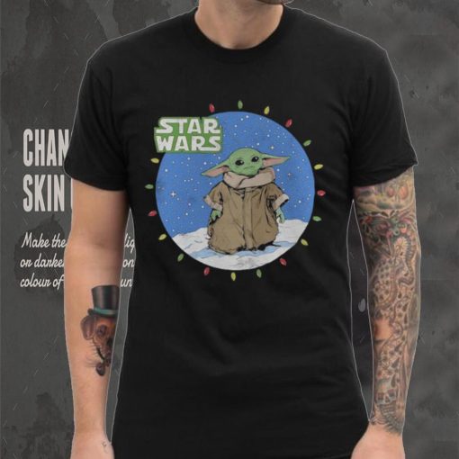 Grogu The Mandalorian Mad Engine Youth Snow Lights T Shirt