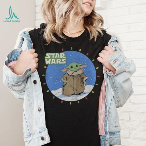 Grogu The Mandalorian Mad Engine Youth Snow Lights T Shirt