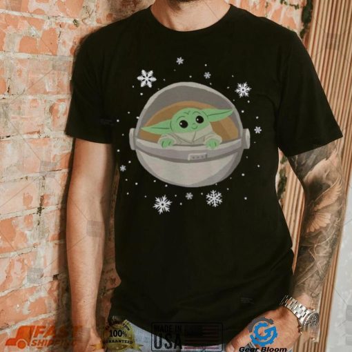 Grogu The Mandalorian Mad Engine Youth Snowflakes T Shirt