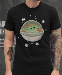 Grogu The Mandalorian Mad Engine Youth Snowflakes T Shirt