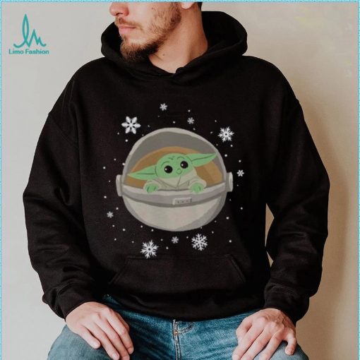 Grogu The Mandalorian Mad Engine Youth Snowflakes T Shirt