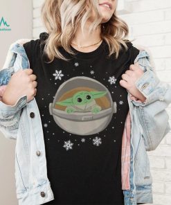 Grogu The Mandalorian Mad Engine Youth Snowflakes T Shirt