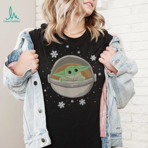 Grogu The Mandalorian Mad Engine Youth Snowflakes T Shirt