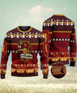 Gryffindor Crest Ugly Christmas Sweater 3D Printed Men And Women Holiday Gift Harry Potter Xmas Gift