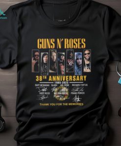 Guns N’ Roses 38th Anniversary 1985 – 2023 Thank You For The Memories T Shirt