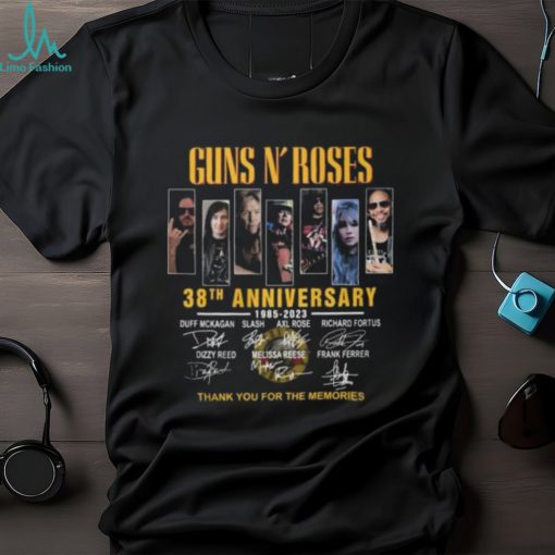 Guns N’ Roses 38th Anniversary 1985 – 2023 Thank You For The Memories T Shirt