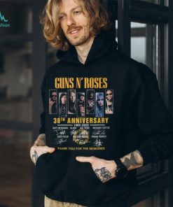 Guns N’ Roses 38th Anniversary 1985 – 2023 Thank You For The Memories T Shirt