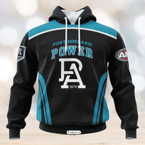 HOT Personalized AFL Port Adelaide Football Club Special Sideline Design Hoodie Sweatshirt 3D