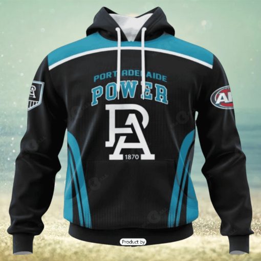 HOT Personalized AFL Port Adelaide Football Club Special Sideline Design Hoodie Sweatshirt 3D