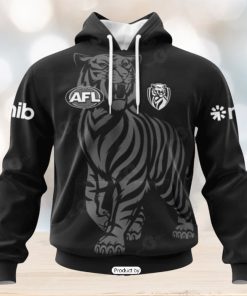HOT Personalized AFL Richmond Tigers Special Monochrome Design Hoodie Sweatshirt 3D
