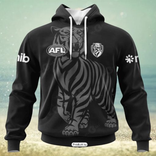 HOT Personalized AFL Richmond Tigers Special Monochrome Design Hoodie Sweatshirt 3D