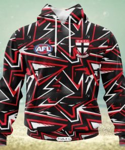 HOT Personalized AFL St Kilda Football Club Special Abstract Design Hoodie Sweatshirt 3D