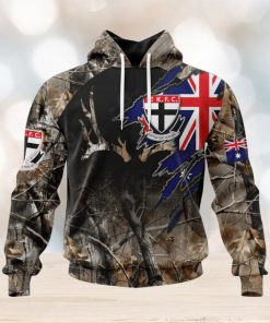 HOT Personalized AFL St Kilda Football Club Special Camo Realtree Hunting Hoodie Sweatshirt 3D