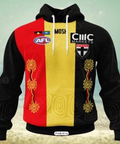 HOT Personalized AFL St Kilda Football Club Special Indigenous Design Hoodie Sweatshirt 3D