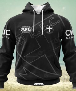 HOT Personalized AFL St Kilda Football Club Special Monochrome Design Hoodie Sweatshirt 3D