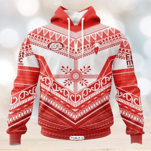 HOT Personalized AFL Sydney Swans Special Pasifika Design Hoodie Sweatshirt 3D