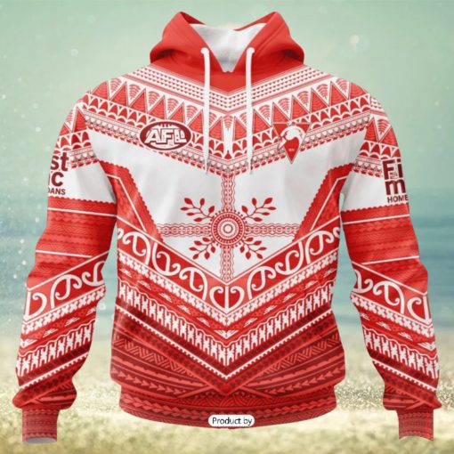 HOT Personalized AFL Sydney Swans Special Pasifika Design Hoodie Sweatshirt 3D