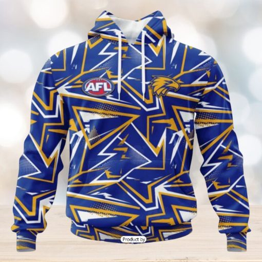 HOT Personalized AFL West Coast Eagles Special Abstract Design Hoodie Sweatshirt 3D