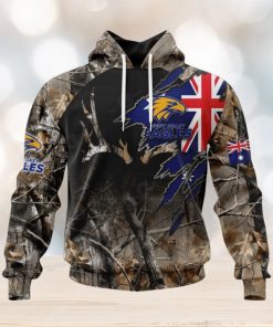 HOT Personalized AFL West Coast Eagles Special Camo Realtree Hunting Hoodie Sweatshirt 3D