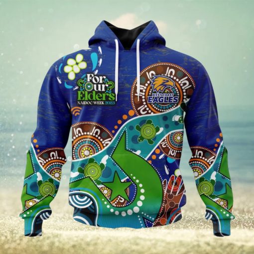 HOT Personalized AFL West Coast Eagles Special Design For NAIDOC Week For Our Elders Hoodie Sweatshirt 3D