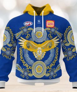 HOT Personalized AFL West Coast Eagles Special Indigenous Design Hoodie Sweatshirt 3D