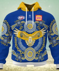 HOT Personalized AFL West Coast Eagles Special Indigenous Design Hoodie Sweatshirt 3D