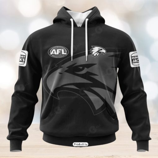 HOT Personalized AFL West Coast Eagles Special Monochrome Design Hoodie Sweatshirt 3D