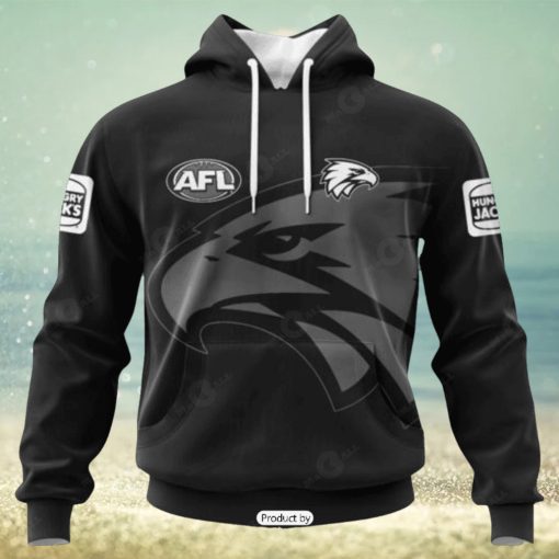 HOT Personalized AFL West Coast Eagles Special Monochrome Design Hoodie Sweatshirt 3D