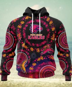 HOT Personalized AFL West Coast Eagles Special Pink Breast Cancer Design Hoodie Sweatshirt 3D