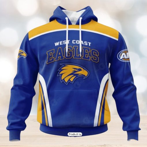 HOT Personalized AFL West Coast Eagles Special Sideline Design Hoodie Sweatshirt 3D