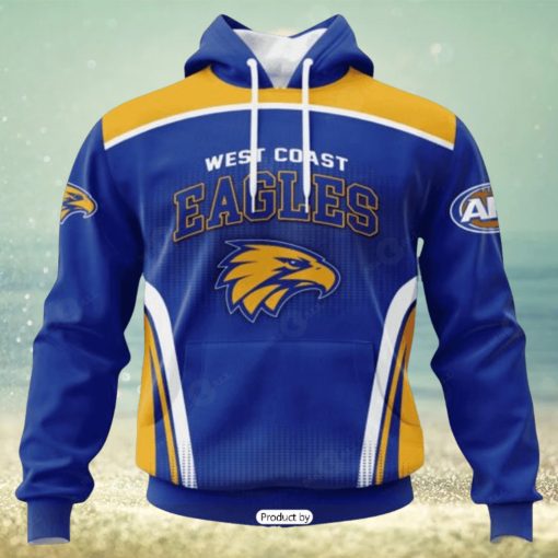 HOT Personalized AFL West Coast Eagles Special Sideline Design Hoodie Sweatshirt 3D