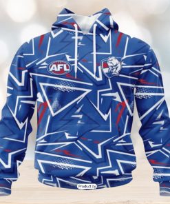 HOT Personalized AFL Western Bulldogs Special Abstract Design Hoodie Sweatshirt 3D