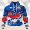 HOT Personalized AFL Western Bulldogs Special Pink Breast Cancer Design Hoodie Sweatshirt 3D