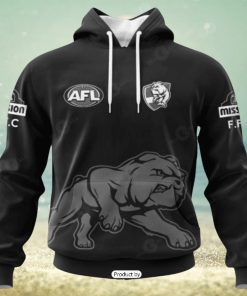 HOT Personalized AFL Western Bulldogs Special Monochrome Design Hoodie Sweatshirt 3D