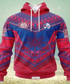 HOT Personalized AFL Western Bulldogs Special Pasifika Design Hoodie Sweatshirt 3D