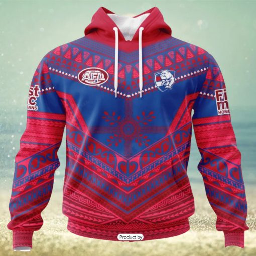 HOT Personalized AFL Western Bulldogs Special Pasifika Design Hoodie Sweatshirt 3D