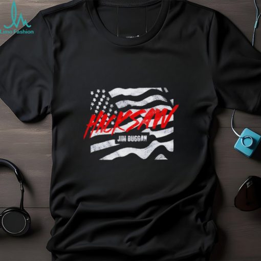 Hacksaw Jim Duggan Hacksaw flag of American retro shirt