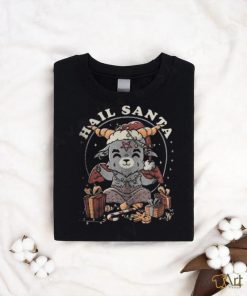 Hail Santa Funny Cute Evil Christmas Baphomet T shirt