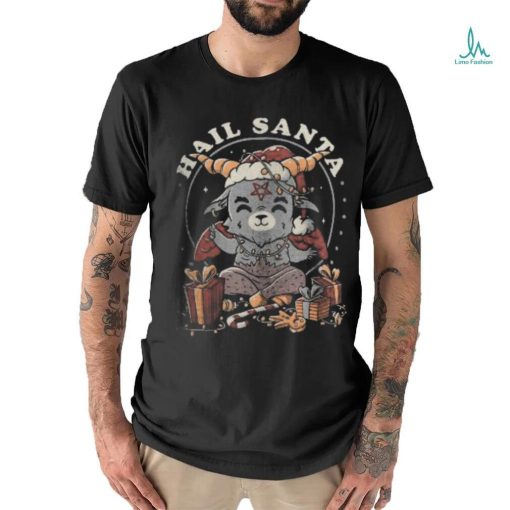 Hail Santa Funny Cute Evil Christmas Baphomet T shirt
